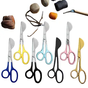 wholesale Tufting Scissors Non-Slip Duckbill Shears Trim Hair Ball Shears Household Wool Shears for Tailoring