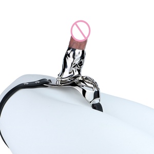 Soporte Metálico para Pene con Correa Ajustable para Ayuda en la Erección Masculina, Jaula de Acero Inoxidable para Pene, Juguete Sexual de Bondage - Product Image 3