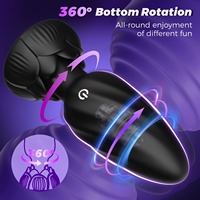 Vibromasseur anal rotatif à télécommande 360°, simulation du point G féminin, plug anal vibrant, jouets sexuels pour femmes