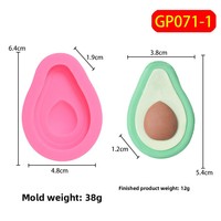 Nouveau moule à gâteau en silicone écologique en forme d'avocat pour la pâtisserie, antiadhésif, réutilisable, résistant au four, pour la décoration au sucre et au chocolat