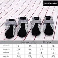 Chaussures pour petits chiens en maille respirante, semelle souple antidérapante, bottines pour animaux de compagnie, Zapatos Para Perros Pequenos