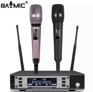 Microphone sans fil UHF professionnel à 2 canaux pour chant et karaoké - Product Image 1