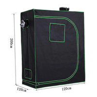 Serre de culture 120x120x200 cm (4x4 pieds) pour légumes, champignons, hydroponie, culture intérieure, petite serre d'hiver pour plantes