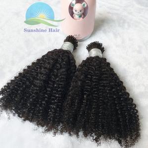 บราซิล12a วิกผม Microlink ดิบ Peruca Afro Curl 4c,<span class=keywords><strong>ผม</strong></span>ถัก Dropship I Tip EXTENSION - Product Image 4