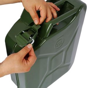 20L /5 Gal Gas Caddy-Conteneur de carburant en métal étanche pour voitures, générateurs et kits de survie Jerry Can 20L pour essence/diesel - Product Image 3