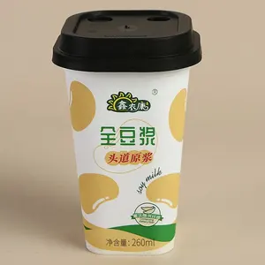 9Oz 12Oz Iml Plastic Beker Vierkant Gevormd Met Deksel Rietjes Voor Sap Soja Melk Thee Drank Koffie Pp Cup Voor Vulmachine