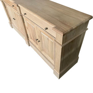Aparador Provincial Francés de Madera Maciza de Roble Antiguo, Gabinetes de Almacenamiento de Madera Tallada con Puertas para Sala de Estar, Hogar, Casa de Campo, Hotel - Product Image 6