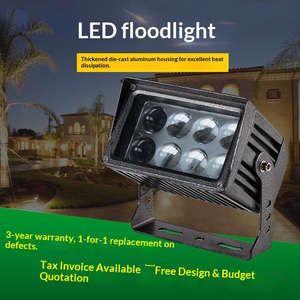 Projecteur LED extérieur pour <span class=keywords><strong>jardin</strong></span>, 24 W, angle de faisceau étroit, éclairage permanent, IP65, étanche, projecteur mural - Product Image 1