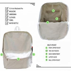 กระเป๋าเป้ผ้าแคนวาสขายส่งจากโรงงาน ขนาดใหญ่ ใส่ของได้เยอะ ใช้ได้ทุกวัน มีช่องซิปด้านหน้า - Product Image 3