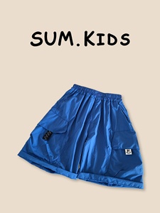 Shorts <span class=keywords><strong>cargo</strong></span> en nylon enduit PU pour garçons, nouvelle collection été 2026, style tendance mi-long pour jeunes enfants, <span class=keywords><strong>pantalon</strong></span> doux et décontracté, style urbain cool - Product Image 1