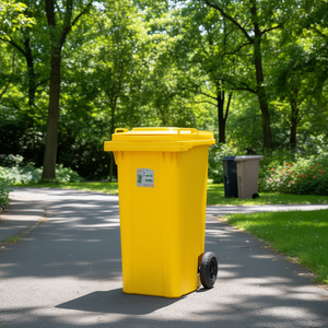 Wheeled <b>bin</b> (120Lt) URBAN ECO SYSTEM Yellow 25696 - Product Image 3