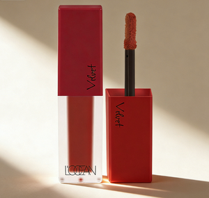 OEM ODM L'OCEAN Velvet Herbal Lip Mousse Liquid High Pigment 4 Colors Glam <b>Brown</b> Matte Long Lasting Lip Gloss Made in Korea - Product Image 1