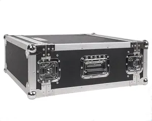 2U 4U 6U PA/DJ Rack/Road Case, 4-Space, with 21" Rackable Depth, Plywood, Metal Ball Corners, Pro Tour Grade Flight Case