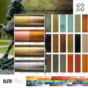 Lớn ngoài trời theo phong cách phương Tây đúc đồng động vật tượng: cổ phong cách đồng và đồng ngựa trang trí tác phẩm điêu khắc - Product Image 3