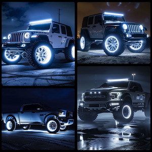Luces LED para Ruedas de Camioneta/SUV, 15.5-17 Pulgadas, 12V, 288W, 7 Filas, Blanco Puro, Súper Brillantes, 6000 Lúmenes, Más Vendidas - Product Image 4