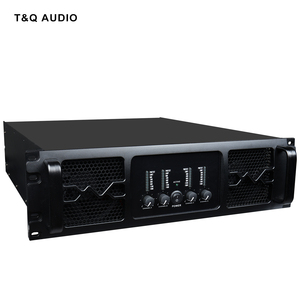 เครื่องขยายเสียง <span class=keywords><strong>T</strong></span>&Q AUDIO กำลังขับสูง 3U สี่ช่องสัญญาณ ระดับมืออาชีพ Class H กำลังขับ 4x1100W โครงสร้างโลหะ ความต้านทาน 8 โอห์ม รองรับแรงดันไฟฟ้าทั่วไป - Product Image 6