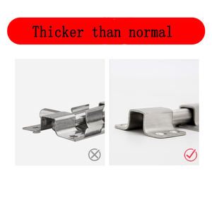 Boulon <span class=keywords><strong>de</strong></span> verrouillage <span class=keywords><strong>de</strong></span> sécurité pour porte d'appartement en acier inoxydable satiné Type <span class=keywords><strong>de</strong></span> glissière Boulon <span class=keywords><strong>de</strong></span> <span class=keywords><strong>tour</strong></span> à <span class=keywords><strong>loquet</strong></span> affleurant - Product Image 4