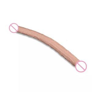Consoladores dobles para mujeres, Juguetes sexuales femeninos, masturbador, consolador realista de doble cabeza - Product Image 5