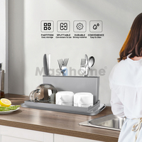 Panier d'évier de séchage professionnel, pour cuisine, fourchette, cuillère, gain d'espace, rangement d'évier, égouttoir