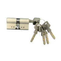 Cylindre de serrure de porte à clé à double ouverture Euro Profile 60mm 5 clés d'ordinateur incluses