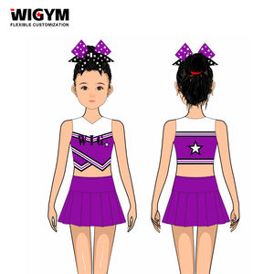 Costumes d'entraînement de pom-pom girl personnalisés et personnalisés costumes d'entraînement de pom-pom girl sublimés personnalisés - Product Image 5