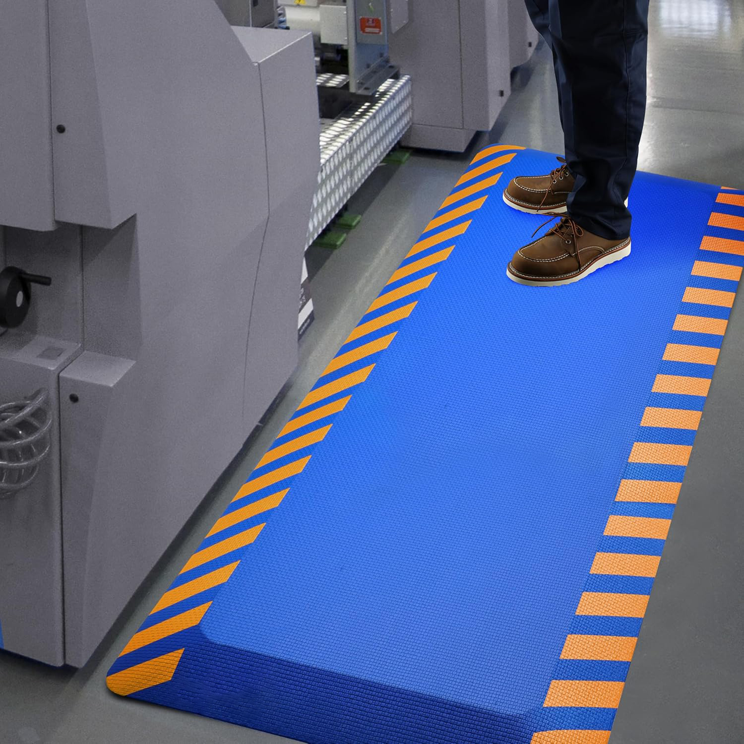 Blue with Yellow Border