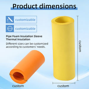 Precio de fábrica, aislamiento cerrado, polietileno, suave, termorretráctil, papel de aluminio revestido, tubo de espuma de goma, resistente al fuego, resistente al agua - Product Image 4
