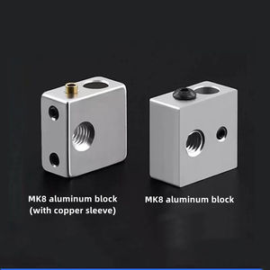 Bloc de chauffage MK7 MK8 avec manchon en cuivre Bloc de chauffage en aluminium pour imprimante 3D <span class=keywords><strong>Makerbot</strong></span> Hotend Pièces de rechange - Product Image 2