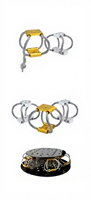 Amortisseur de vibrations Camelbell en acier inoxydable et câble métallique en aluminium pour petits appareils électroniques et isolation des vibrations en photographie
