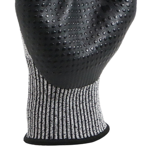 Guantes de Trabajo MaxiTough Negros Resistentes, Recubiertos de Nitrilo Espumado con Puntos, Antideslizantes en la Palma, Resistentes a Cortes, para Mecánicos y Almacenes - Product Image 5