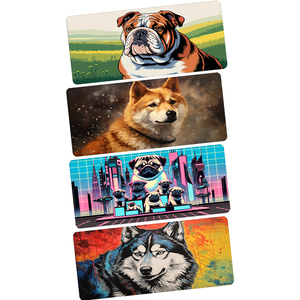 Alfombrilla de Ratón Personalizada con Diseño de Perro <span class=keywords><strong>Shiba</strong></span> Inu, Husky, Bulldog, Tamaño XXL de 14*24 Pulgadas, Logotipo Personalizado, Borde Cosido, Sublimación, Alfombrilla de Goma - Product Image 1