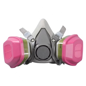 หน้ากากนิรภัยครึ่งหน้าโพลีคาร์บอเนต6200 + 60926หน้ากากป้องกันฝุ่นพร้อมแว่นตานิรภัย - Product Image 3