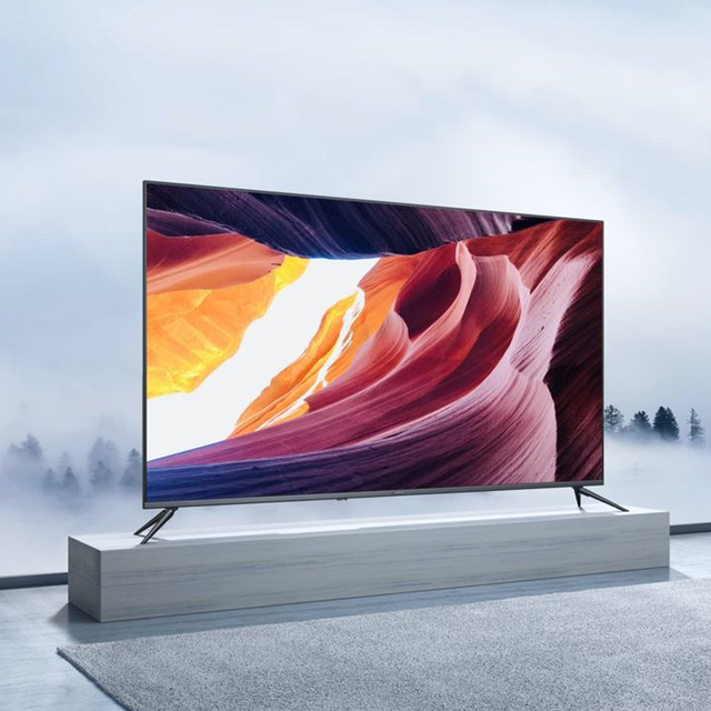 Large Size Smart LED Kitchen TV 85/90/100/120 Inch 4K UHD Display with Android Google WebOS Vidaa Custom OS White Cabinet
