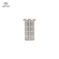 Goujons de porte en acier inoxydable de 12 mm et 15 mm de diamètre, résistants au feu, anti-poussière, avec douille de frappe