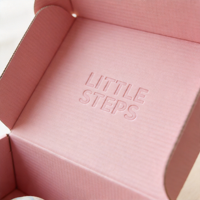 Fabrication OEM/ODM sur mesure de luxe, emballage écologique, boîte à chaussures pour enfants en carton ondulé transparent sur mesure.
