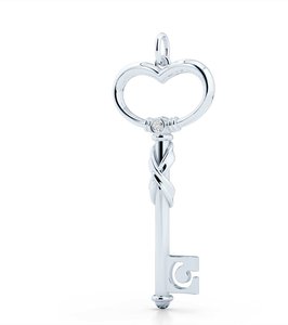 Collar con Colgante de Llave de Plata de Ley 925, Cadena con Diamantes de Corte Brillante, Joyería Vintage de Moda para Mujer, Regalo con Corazón Infinito - Product Image 3