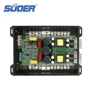 Suoer Amplifier Audio Mobil, CP-5000D-J Modern Hitam Bagian Amp Otomatis 15000W
