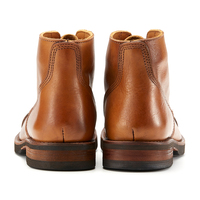 Sepatu bot semata kaki pria kulit sapi lapisan atas warna cokelat, sepatu bot semata kaki tahan lama, sepatu kulit warna kulit kecoklatan, desain modis