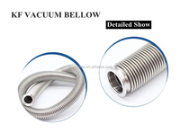 Tuyau soufflet flexible en acier inoxydable pour aspiration, modèles KF16 et KF50, compatible avec les raccords KF et les vannes d'aspiration, fabrication chinoise ISO 2026