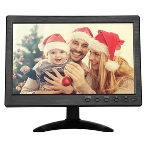 Stand Alone Small Size Computer Display Monitor 10 Inch Widescreen LED Monitor with VGA HDMIed For Supermarket Pos system