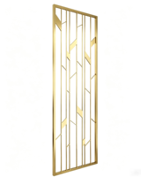 Paravent d'intérieur en métal Art Déco avec découpe laser, design imperméable pour salon, entrée, villa et appartement