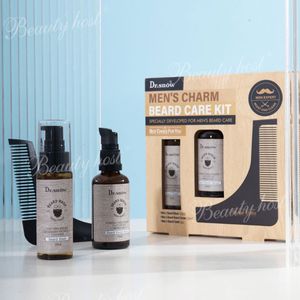 En stock: Kit de cuidado de barba de fábrica con peine, champú, acondicionador, suero y aceite para el crecimiento y estilizado de la barba para hombres, set de aseo para el cabello facial. - Product Image 1