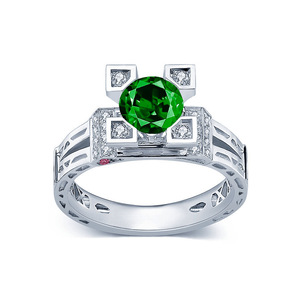 Mustan Nhà Máy Đồ Trang Sức Paris Hôn <span class=keywords><strong>Eiffel</strong></span> Tháp Nhẫn S925 Bạc Zircon Nhẫn Trang Sức - Product Image 4