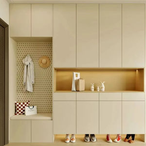Sistema per Ingresso Personalizzato Stile Crema - Appendiabiti e Scarpiera di Grande Capienza - Product Image 1
