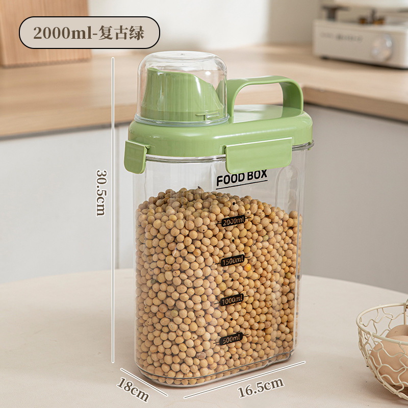 Grande boîte à grains - Vert rétro