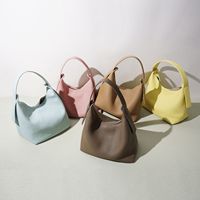 Sac à main femme classique et polyvalent en cuir véritable, style panier minimaliste, nouvelle collection 2026, personnalisable OEM/ODM
