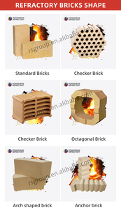 مواد حرارية مختلفة الشكل طوب ألومينا عالي مخصصة طوب نار مختلف للأفران - Product Image 3