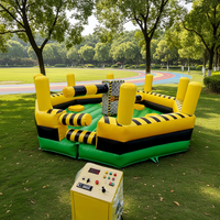 Jeu gonflable d'obstacles Meltdown Machine Wipeout Sweeper Last Man Standing pour fête
