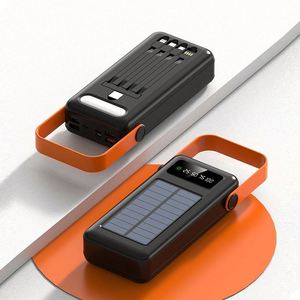 Banco de Energía Solar de Alta Capacidad con Cables Integrados, hasta 100000mAh, Ideal para Campismo y Actividades al Aire Libre - Product Image 4