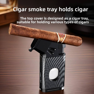 DEBANG 5 en 1 Encendedor Multifuncional Potente con Linterna, Cortador de Cigarros, Punzón y Llama Única Fuerte - Product Image 3